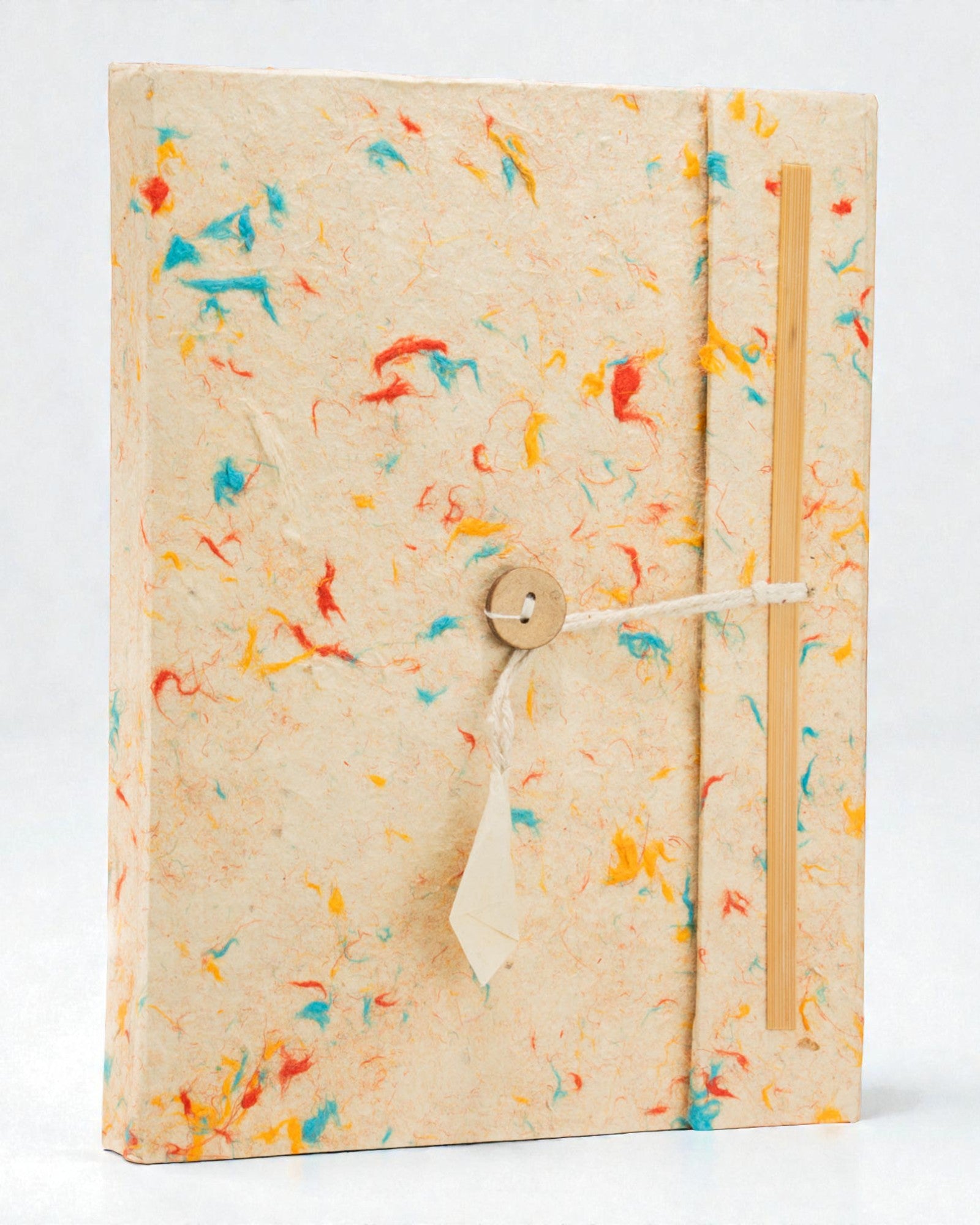 Großes Notizbuch Lokta Mehrfarbige Baumwolle (45 Blätter, 21 x 15 cm)