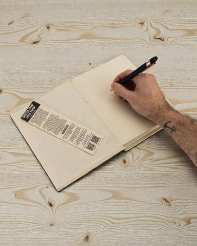 Großer Klemmbrett-Notizblock „Inspirationen“ – Das wirkliche Leben findet ohne Internet statt (45 Blätter, 21 x 15 cm)