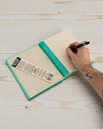 Künstlerisches Notizbuch Lokta-Mosaik – Mini-Fliesen Türkis (45 Blatt, 21 x 15 cm)