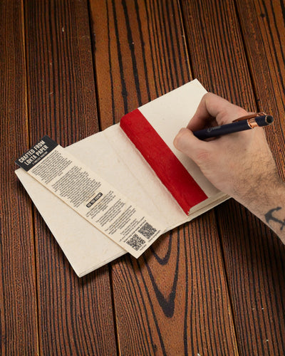 Farbkacheln Harmonie – mittleres Lokta-Notizbuch mit Motiv kleiner Kacheln 15 × 12 cm, 45 Blatt