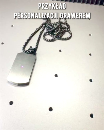 Halskette für Herren Elegante Kraft - Personalisierung mit Gravur als Geschenk