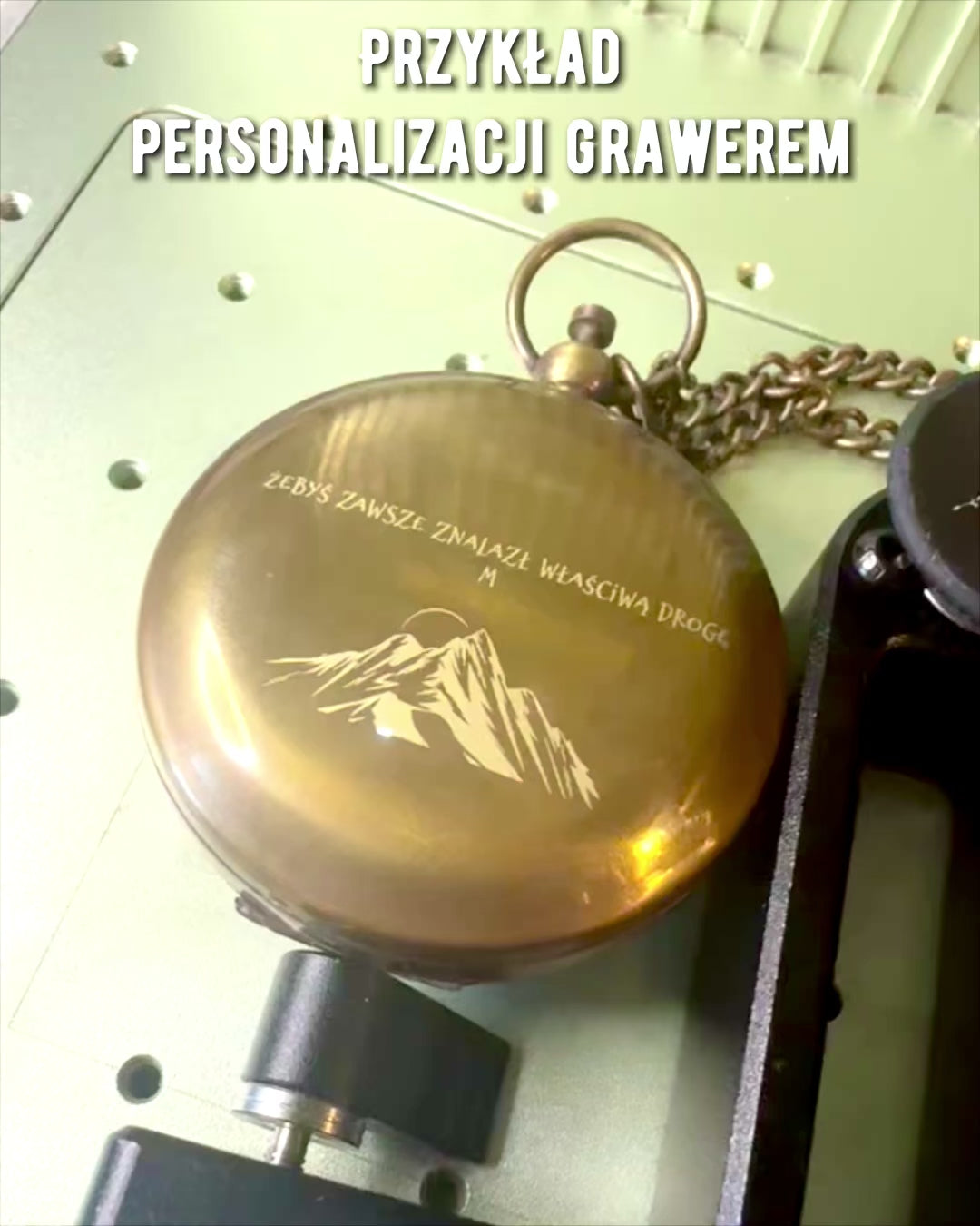 Navigationskompass „Podróżnika“ mit Gravur, Personalisierung – Handwerk Indischer Handwerker