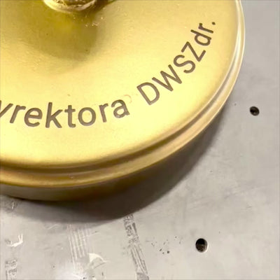 Äskulapstab Gold 30 cm mit Gravurmöglichkeit zur Personalisierung