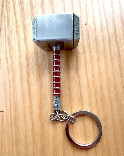 Thors Hammer - Kraftschlüsselanhänger, personalisierbar mit Gravur als Geschenk
