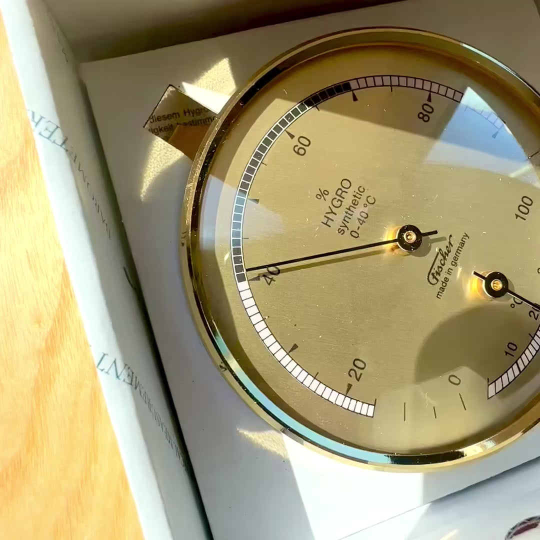 Hygrometer und Thermometer für Zuhause Fischer 123TMS mit Gravurpersonalisierung