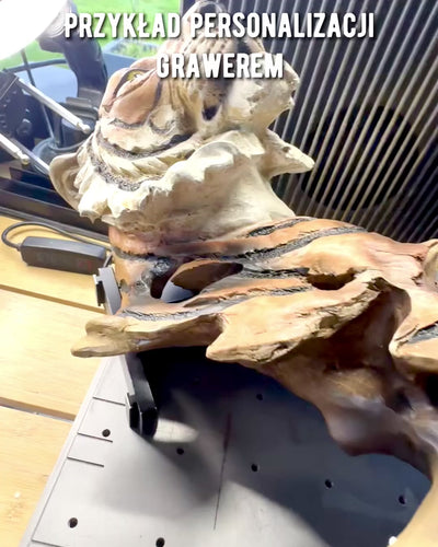 Statuette "Tiger König des Dschungels" mit Gravuroption, Figur 29 cm hoch, Dekoration als Geschenk