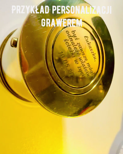 Reisekompass "Trommel Sonnenaufgang" – mit Personalisierung durch Gravur möglich