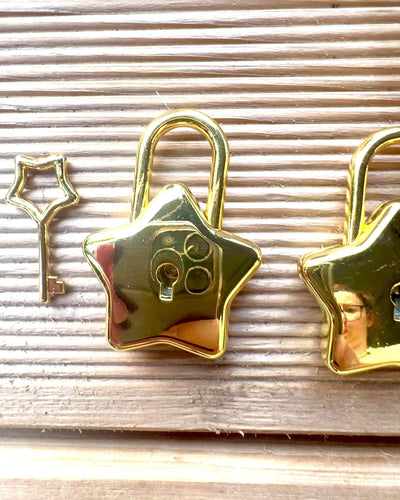 2 Sternen-Mini-Schlösser mit Gravur – Sichern Sie Ihre Träume, personalisiert als Geschenk, 2 Farbvarianten zur Auswahl