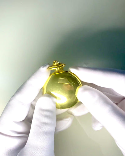 Goldfarbene Vintage-Taschenuhr mit Gravurmöglichkeit