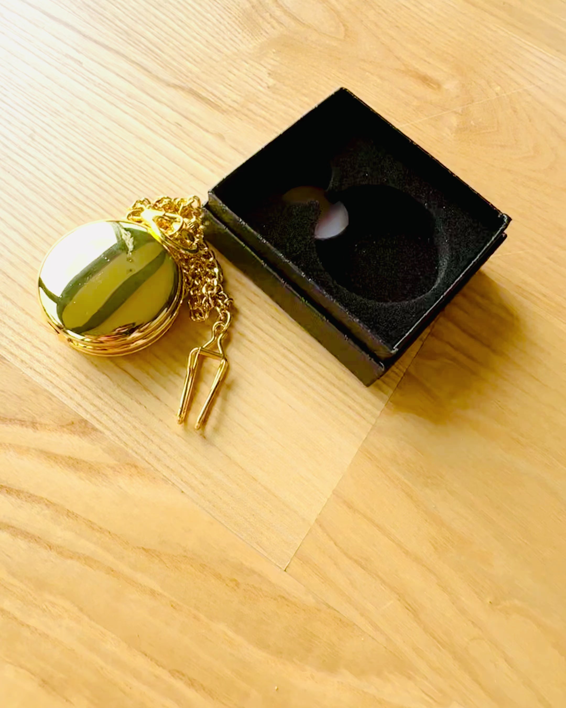 Grand Elegance Taschenuhr mit Doppeldeckel, Manuell, Goldfarben, mit Gravur als Geschenk