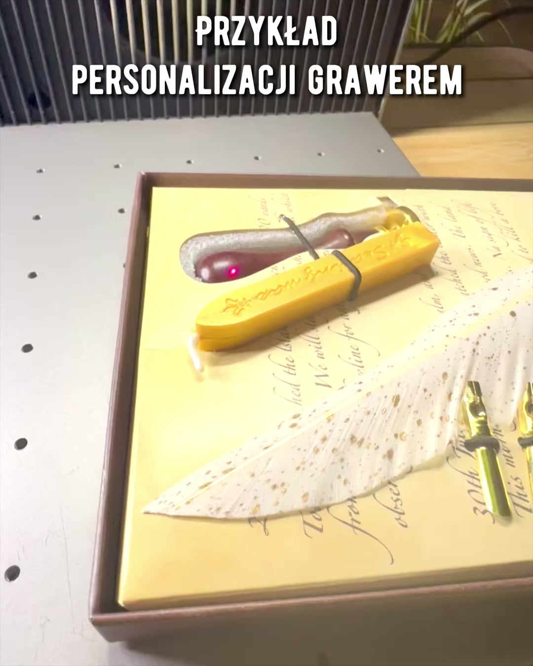 Kalligrafie-Set "Eleganz in der Praxis" mit Gravuroption, als Geschenk. 2 Farbvarianten zur Auswahl