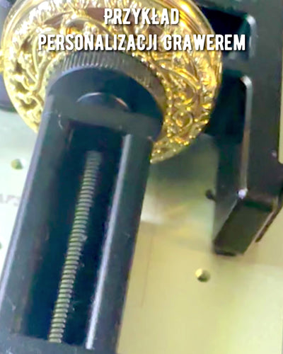"Złoty Majestat" - Luxuriöse mechanische Taschenuhr mit transparentem Kern. Personalisierung mit Gravur