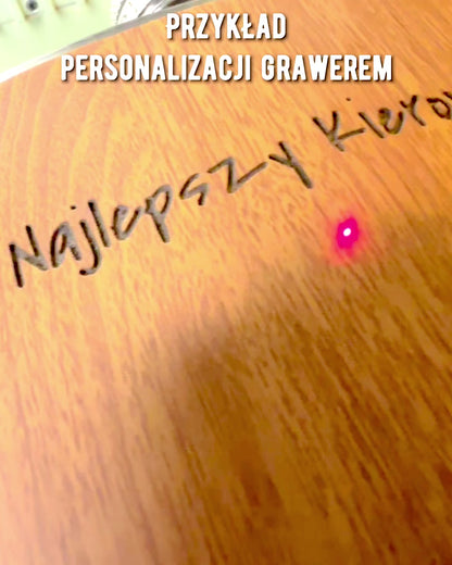 Holzset "Piersiówka Elegance" mit Gravurpersonalisierungsmöglichkeit