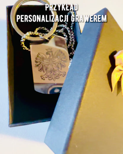 Militärischer ID-Anhänger "Erkennungsmarke" aus Edelstahl – Personalisierte Gravur