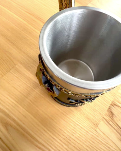 Karnawałowy Kufel Wojownika - 600 ml, 16 cm Höhe, Möglichkeit zur Personalisierung mit Gravur als Geschenk