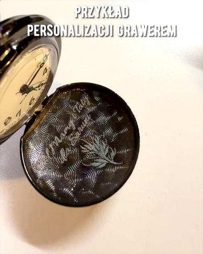 Taschenuhr "Drachen-Aura" mit Personalisierungsoption