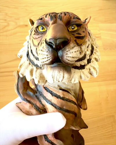 Statuette "Tiger König des Dschungels" mit Gravuroption, Figur 29 cm hoch, Dekoration als Geschenk