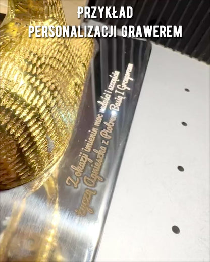 Dekorative Schale "Jelenie Trofeum" – Handarbeit aus Indien, Personalisierung mit Gravur
