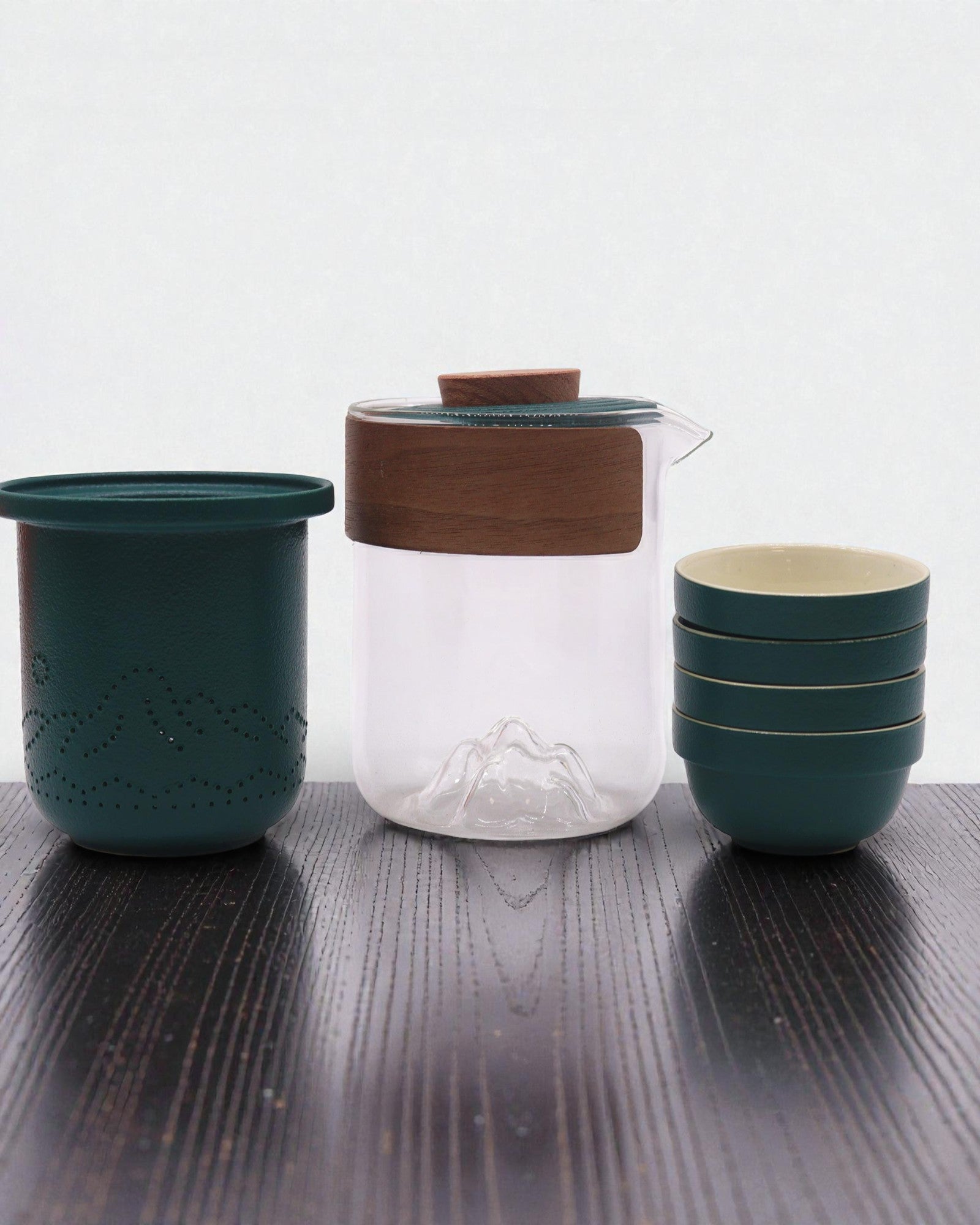 Bergexpedition – Reise-Teeset mit 4 Tassen