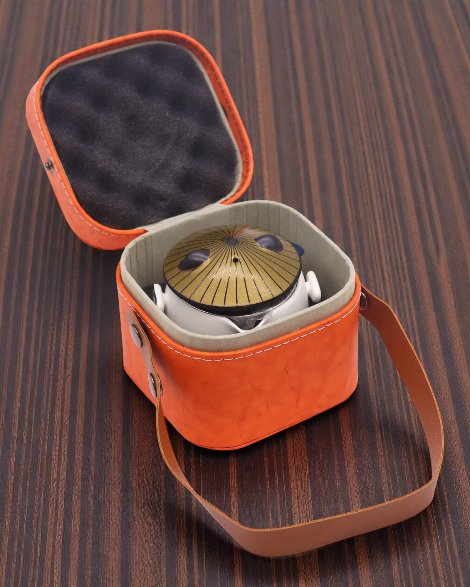 Panda – Reiseset für Tee mit Deckel und 2 Bechern