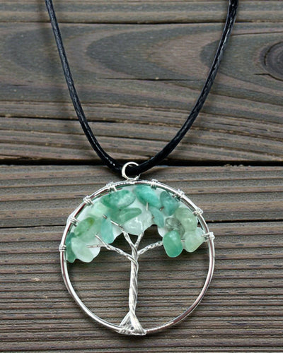Halskette Baum des Lebens Ruhe und Harmonie – Jadeit