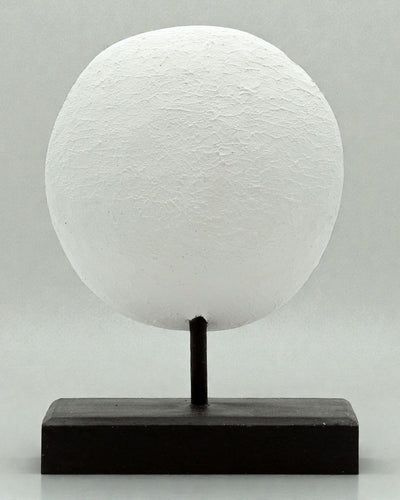 Timoresische Maske Wächter der Ahnen 27x20 cm – Weiß