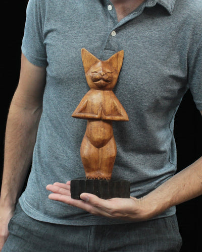 Katzenskulptur – Yoga 1 Stehende Position 30 cm